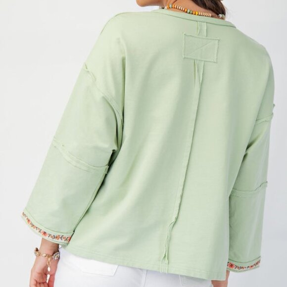 Washed Terry Pullover - Picture 2 of 2